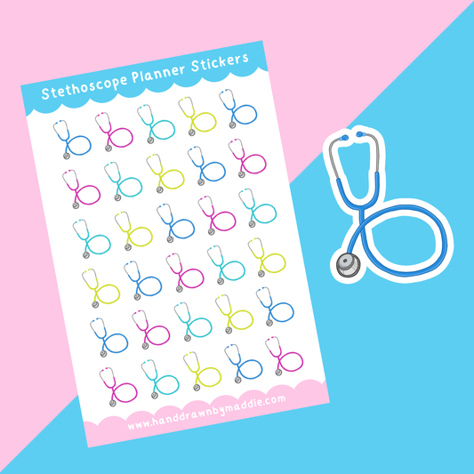 Stethoscope Planner Stickers