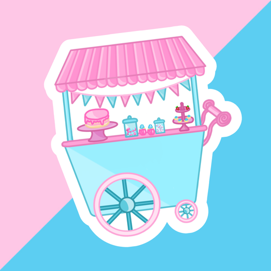 Sweet Cart Die Cut Sticker