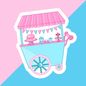 Sweet Cart Die Cut Sticker