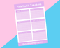 Pink Habit Tracker Sticker Sheet