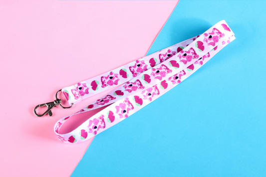 Strawberry Cow Lanyard