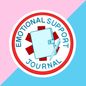 Emotional Support Journal Die Cut Sticker
