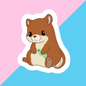 Otter Die Cut Sticker