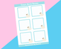 Swan Note Box Sticker Sheet