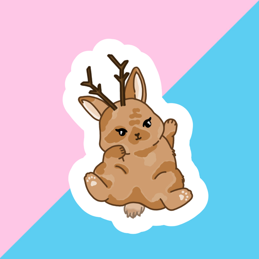 Jackalope Die Cut Sticker