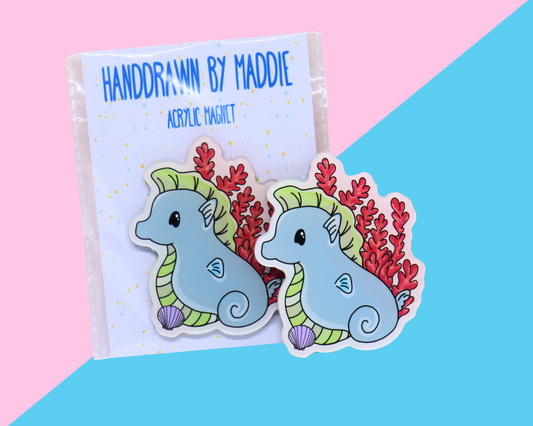 Seahorse Acrylic Magnet