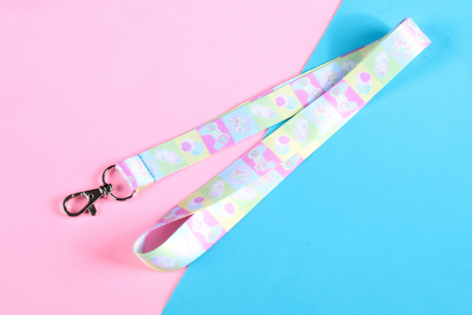 Pastel Gamer Girl Lanyard