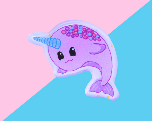 Narwhale Acrylic Pin