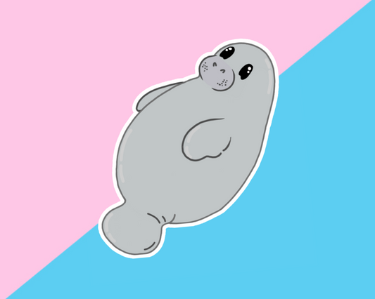 Manatee Gloss Vinyl Sticker