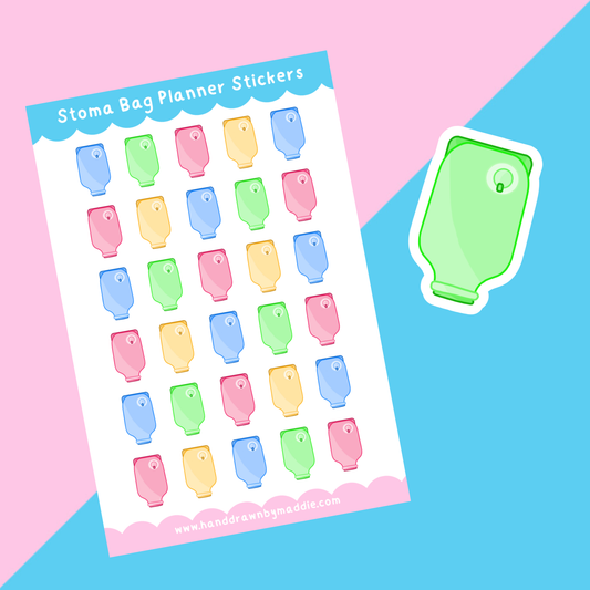 Stoma Bag Planner Stickers