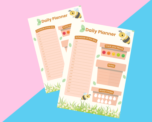 Plant Themed 10 Pack of Daily Planner Inserts