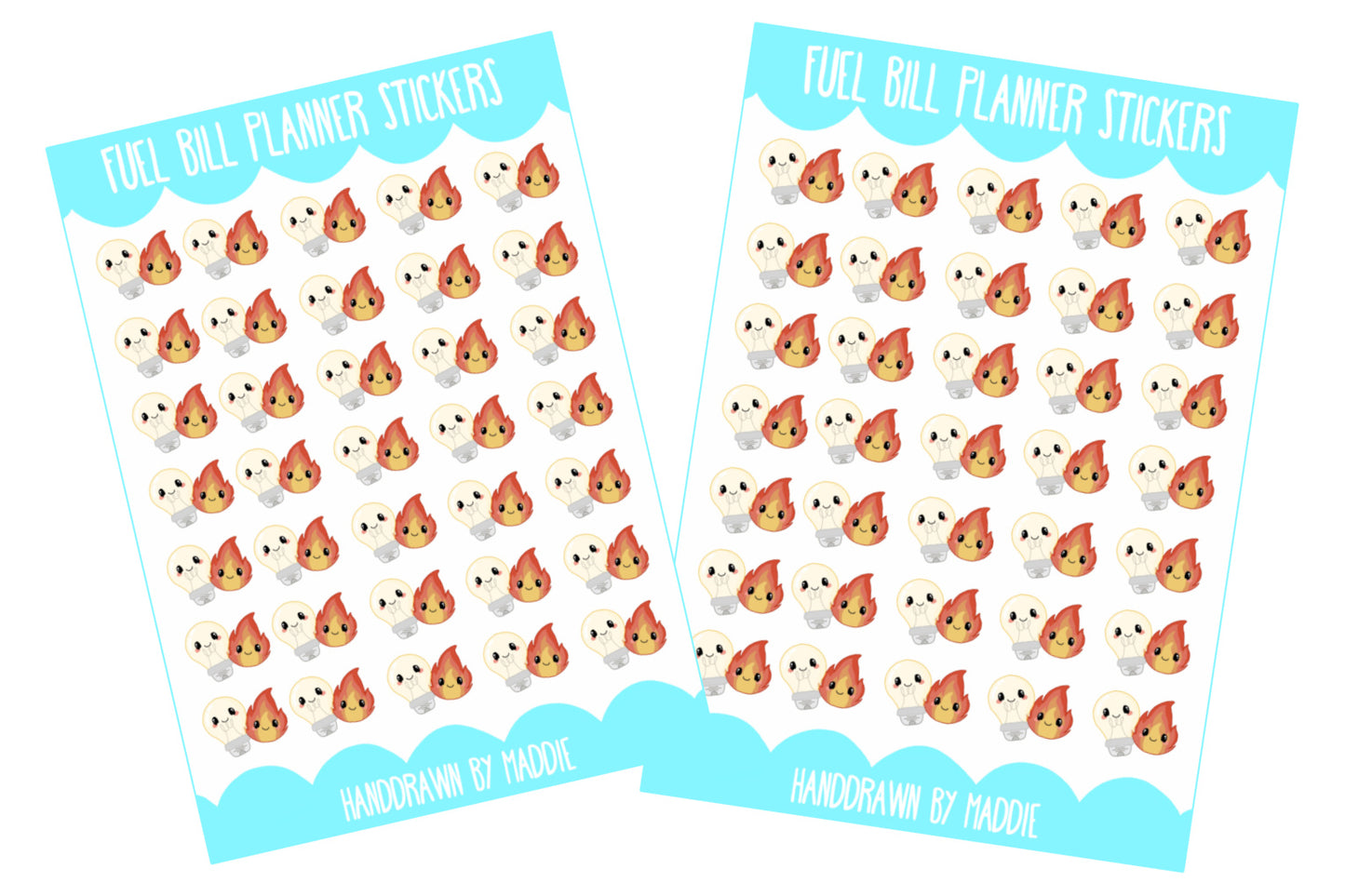 Dual Fuel Bill Planner Stickers