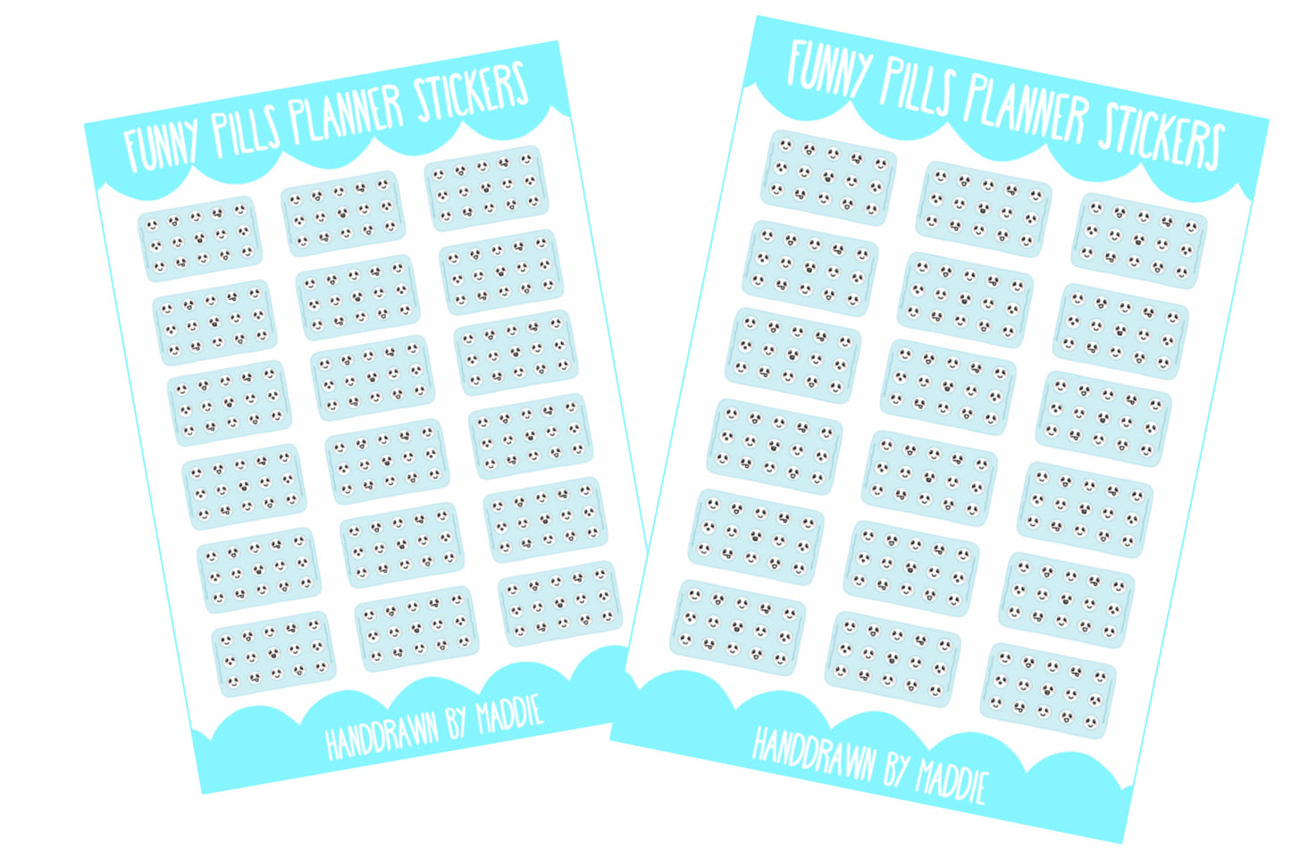 Funny Pills Planner Stickers