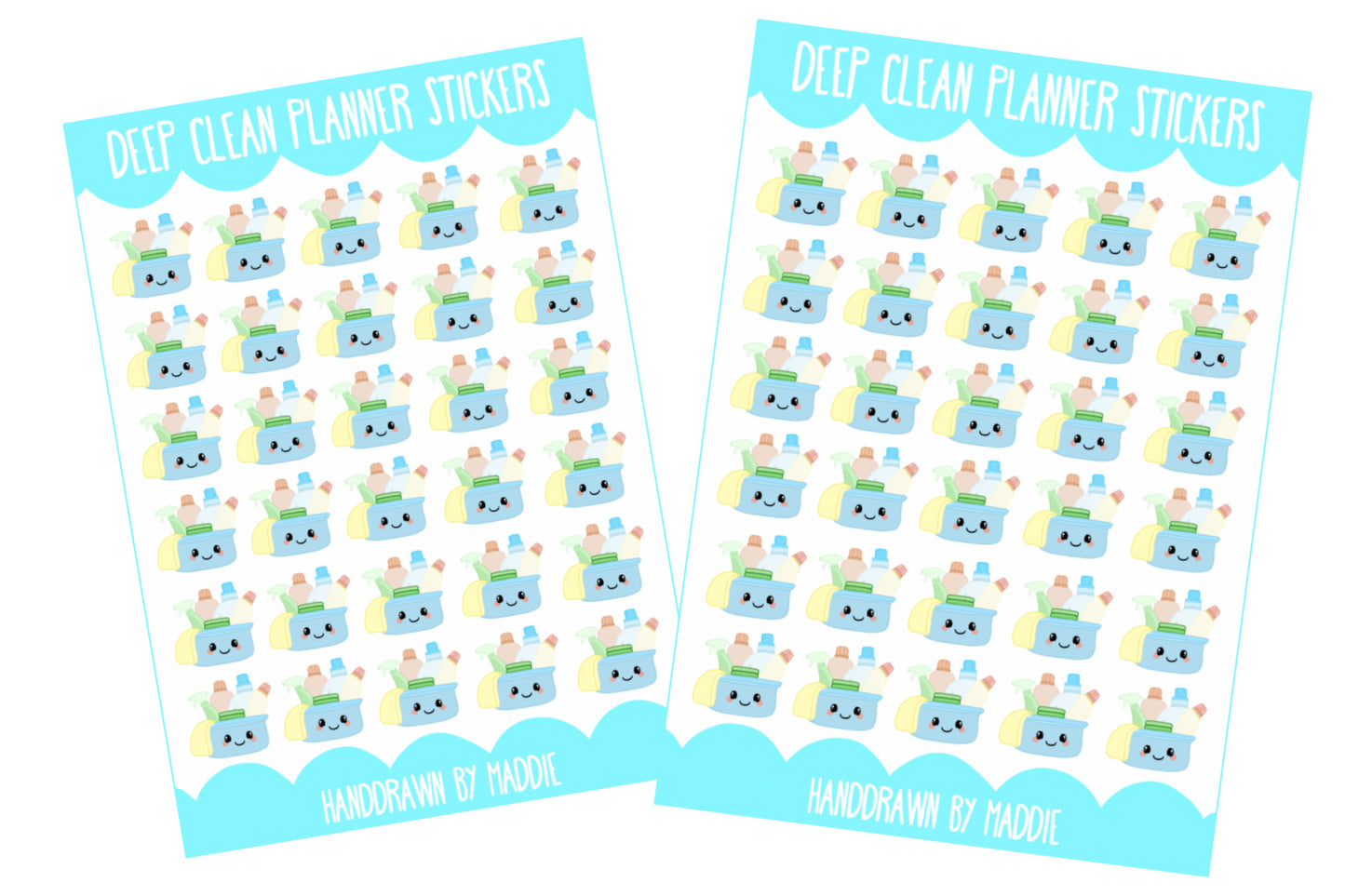 Deep Clean Planner Stickers