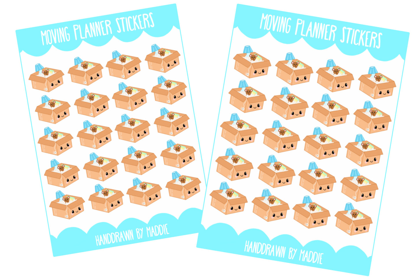 Moving Day Planner Stickers