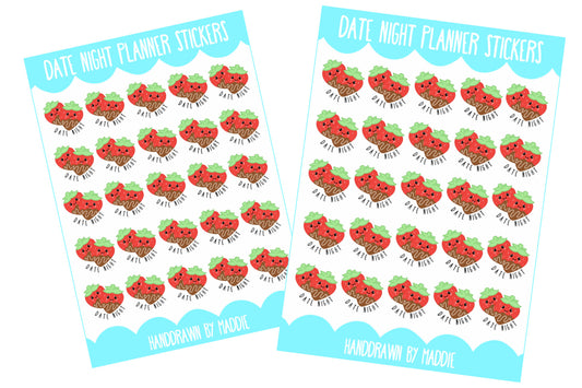 Date Night Planner Stickers