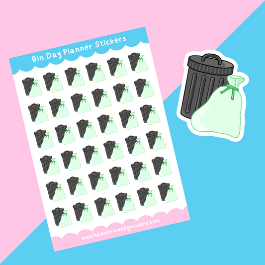 Bin Day Planner Stickers
