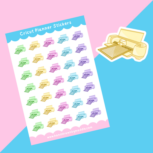 Colourful Cricut Planner Stickers