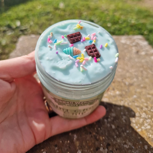 Kawaii Mint Choc Chip 6 oz Slime