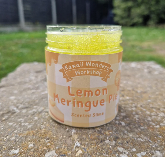 Kawaii Lemon Meringue Pie 6 oz Slime