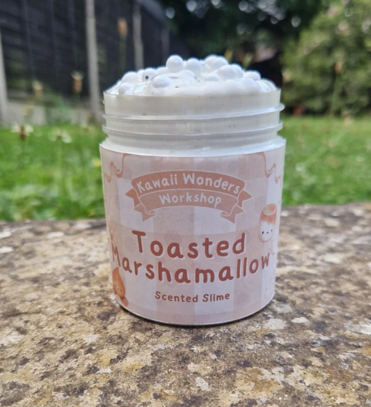 Kawaii Toasted Marshmallow 6 oz Slime