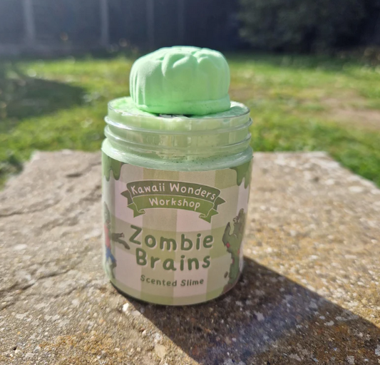 Kawaii Zombie Brain 6 oz Slime