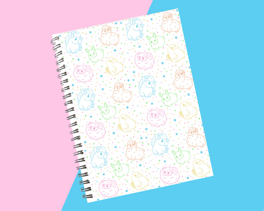 A5 Classic Cuties Spiral Lined Notebook